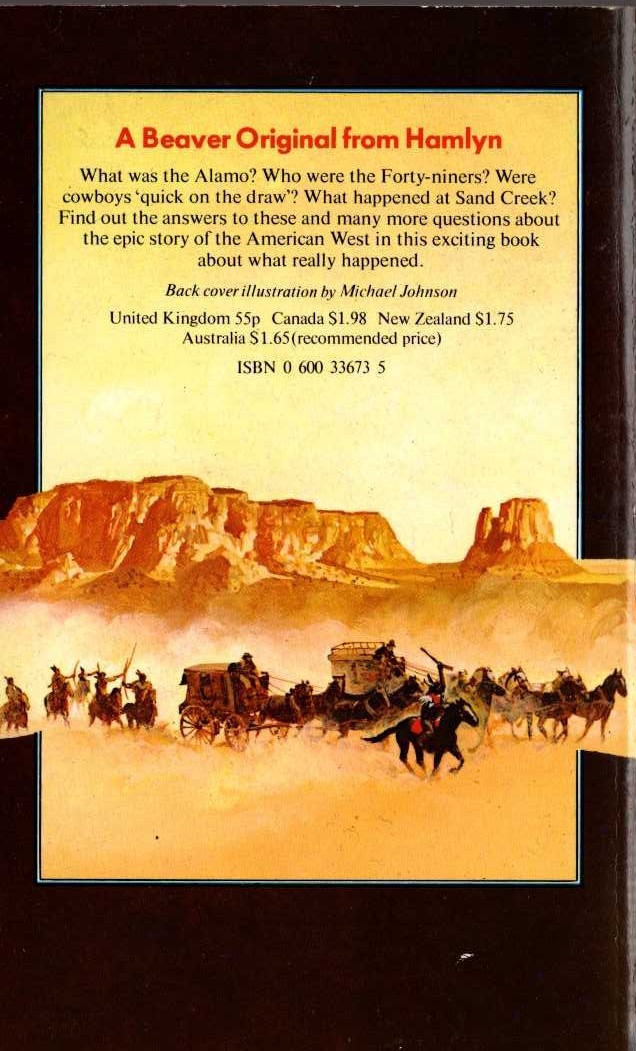 Robin May  FACTS AND FEATS OF THE WILD WEST magnified rear book cover image
