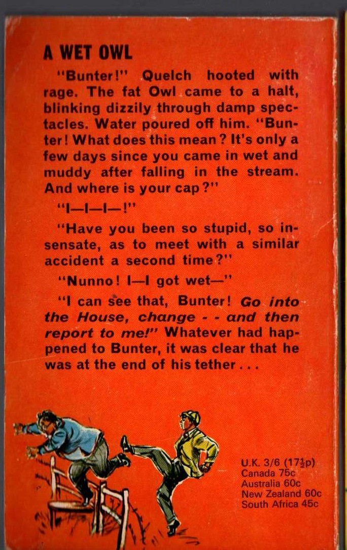 Frank Richards  BILLY BUNTER THE BOLD magnified rear book cover image