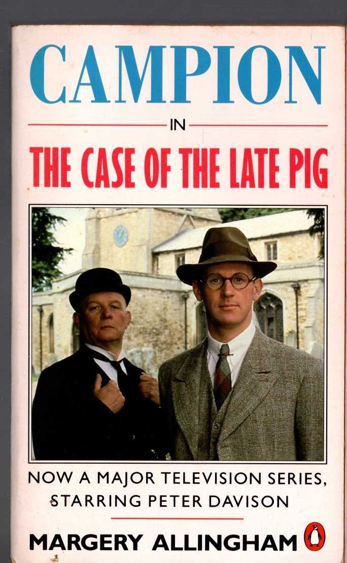 Margery Allingham  THE CASE OF THE LATE PIG (TV tie-in) front book cover image