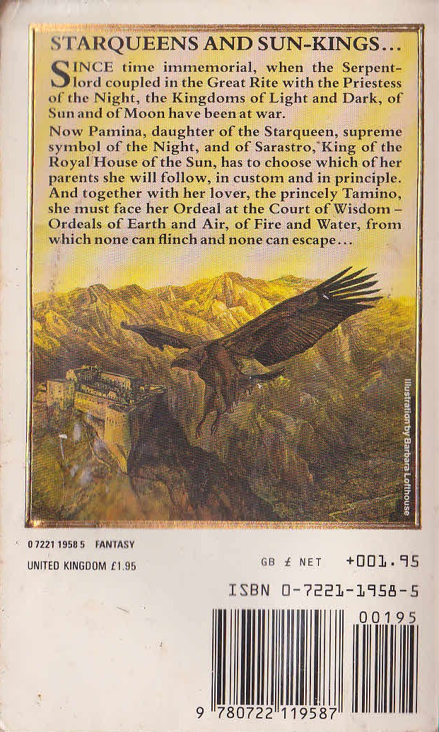 Marion Zimmer Bradley  NIGHT'S DAUGHTER magnified rear book cover image