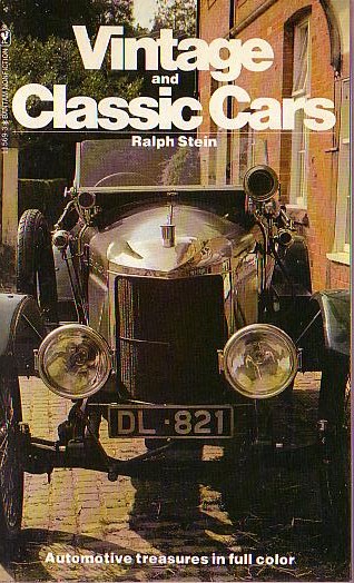 VINTAGE AND CLASSIC CARS by Ralph Stein front book cover image