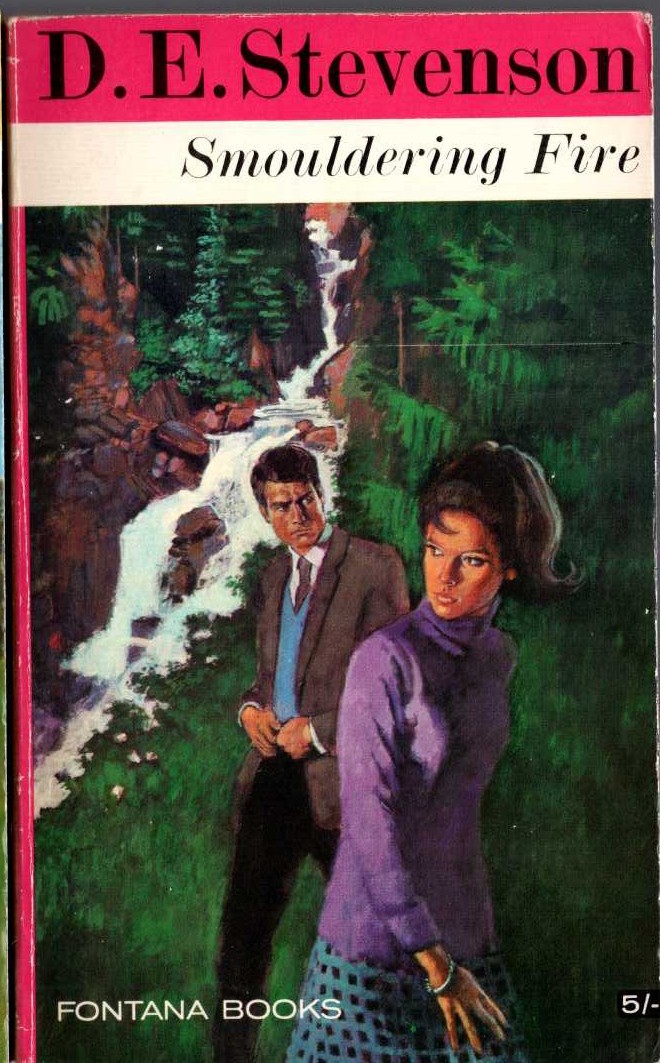 D.E. Stevenson  SMOULDERING FIRE front book cover image