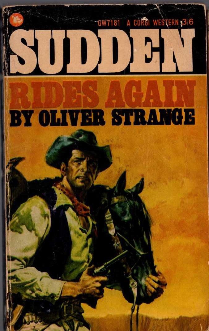Oliver Strange  SUDDEN RIDES AGAIN front book cover image
