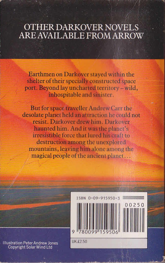 Marion Zimmer Bradley  THE SPELL SWORD magnified rear book cover image