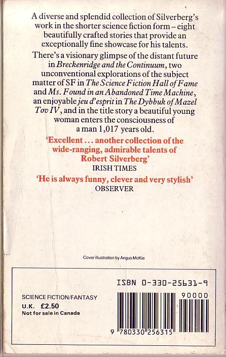 Robert Silverberg  CAPRICORN GAMES magnified rear book cover image