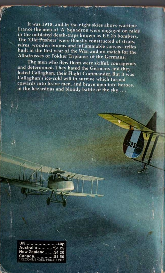 William Stanley  ONE SPRING IN PICARDY. A pilot's story of World War 1 magnified rear book cover image