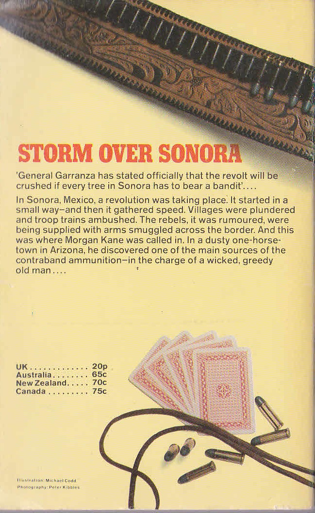 Louis Masterson  STORM OVER SONORA magnified rear book cover image
