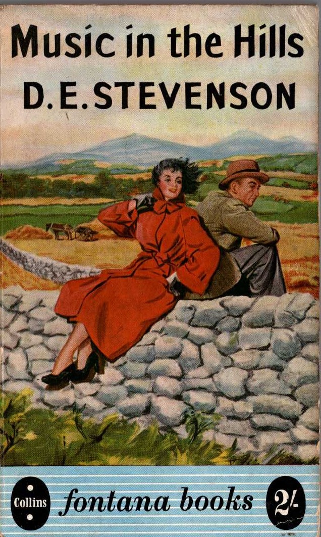 D.E. Stevenson  MUSIC IN THE HILLS front book cover image