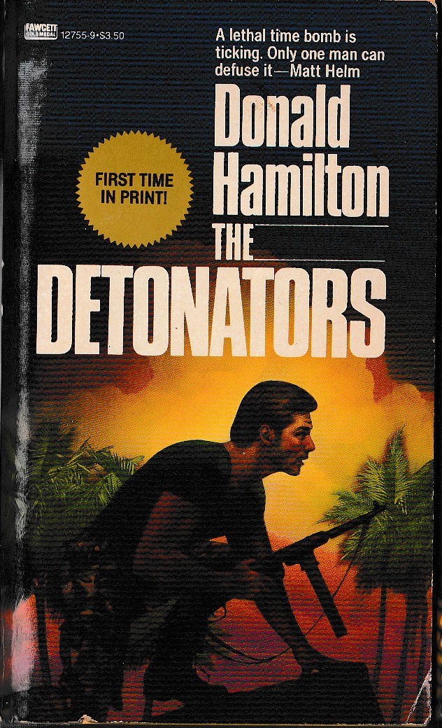 Donald Hamilton  THE DETONATORS front book cover image
