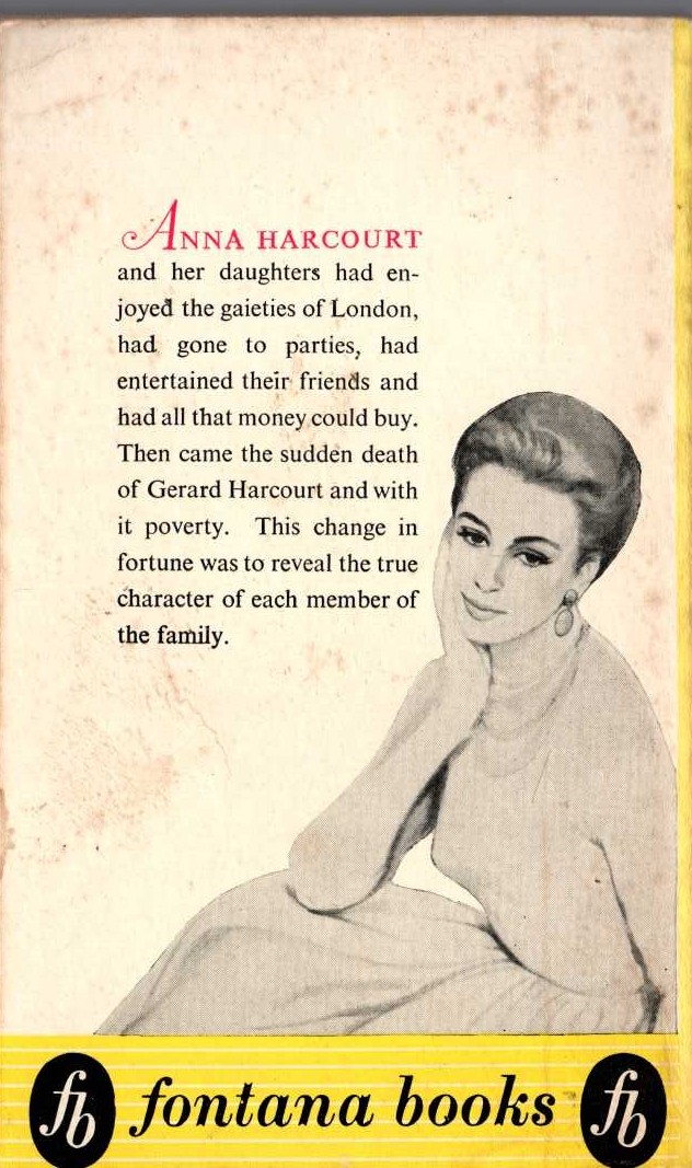 D.E. Stevenson  ANNA AND HER DAUGHTERS magnified rear book cover image