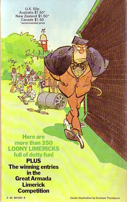 Mary Danby (Selects) THE ARMADA BOOK OF LIMERICKS magnified rear book cover image