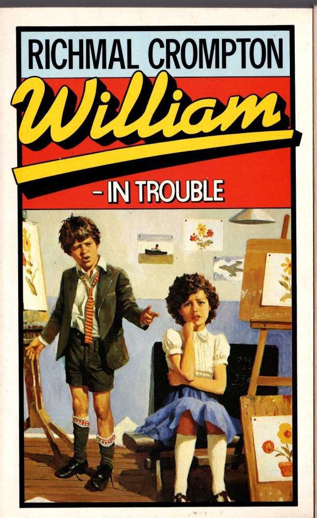 Richmal Crompton  WILLIAM IN TROUBLE front book cover image
