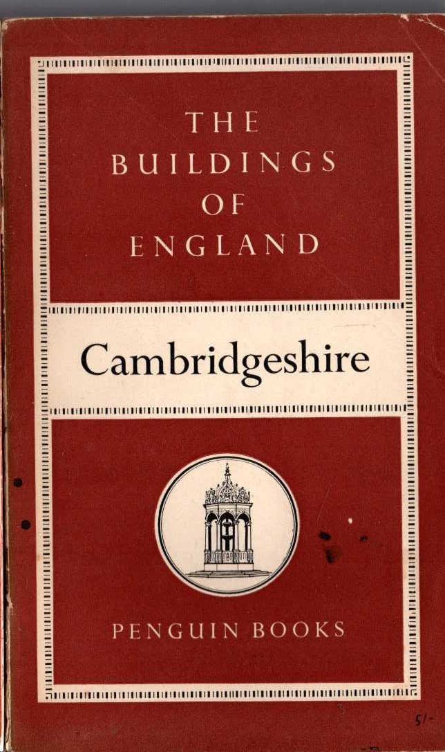 Nikolaus Pevsner  CAMBRIDGESHIRE (Buildings of England) front book cover image