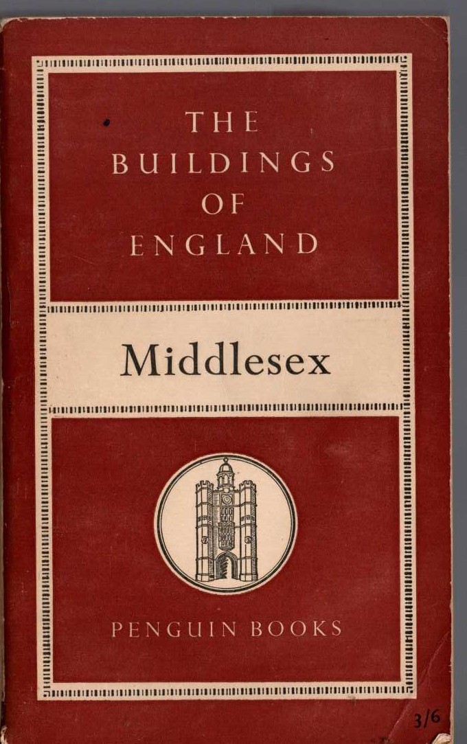 Nikolaus Pevsner  MIDDLESEX (Buildings of England) front book cover image