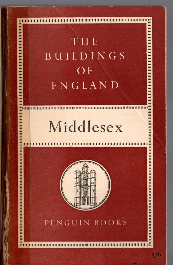 Nikolaus Pevsner  MIDDLESEX (Buildings of England) front book cover image