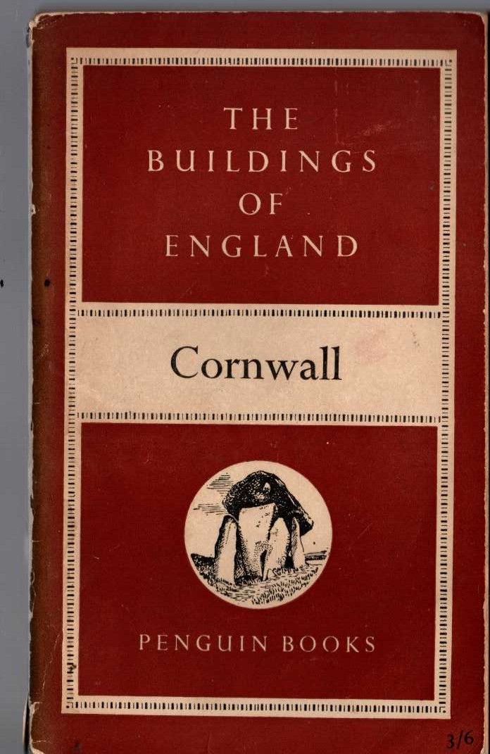 Nikolaus Pevsner  CORNWALL (Buildings of England) front book cover image