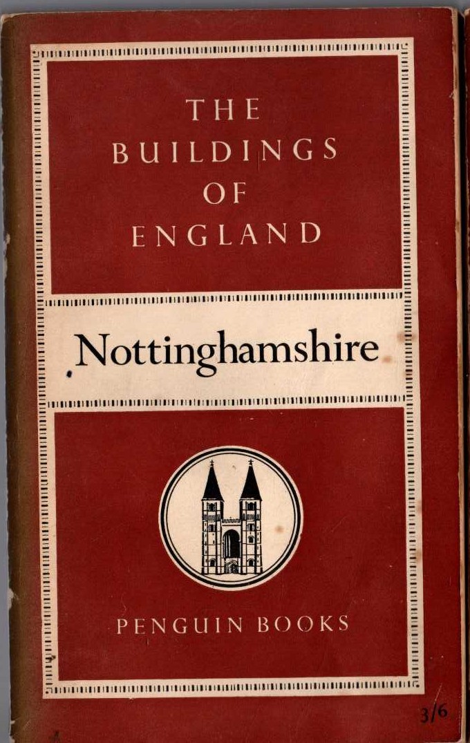 Nikolaus Pevsner  NOTTINGHAMSHIRE (Buildings of England) front book cover image