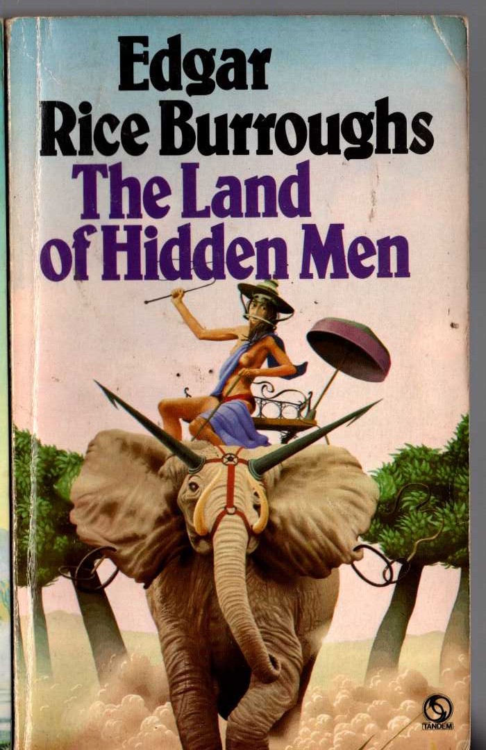 Edgar Rice Burroughs  THE LAND OF HIDDEN MEN front book cover image