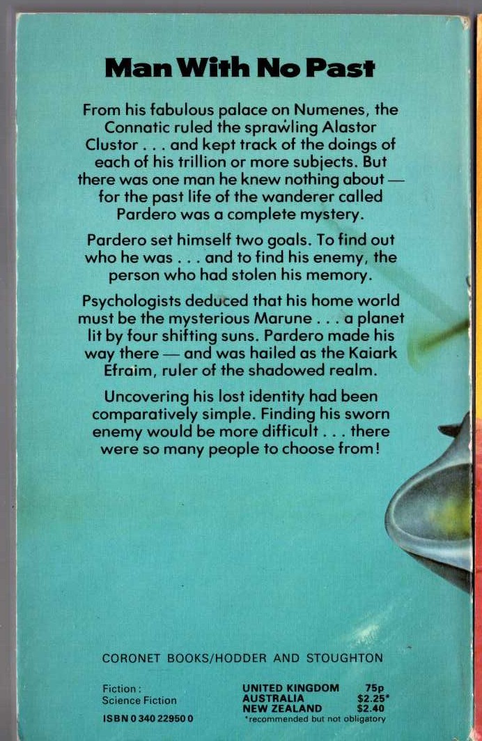 Jack Vance  MARUNE: ALASTOR 993 magnified rear book cover image