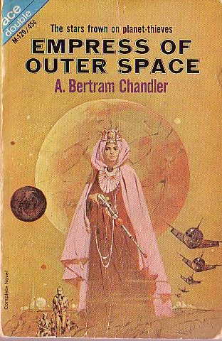 A.Bertram Chandler  EMPRESS OF OUTER SPACE and THE ALTERNATE MARTIANS magnified rear book cover image