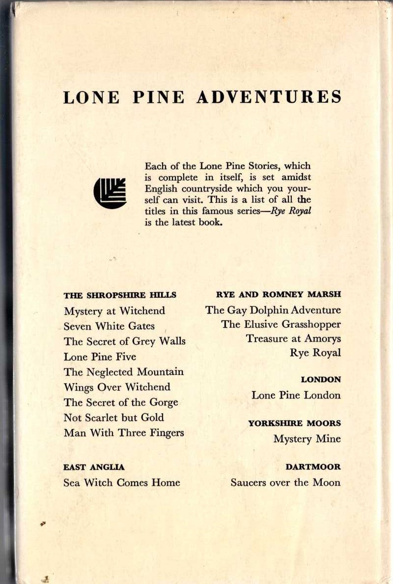 THE GAY DOLPHIN ADVENTURE magnified rear book cover image