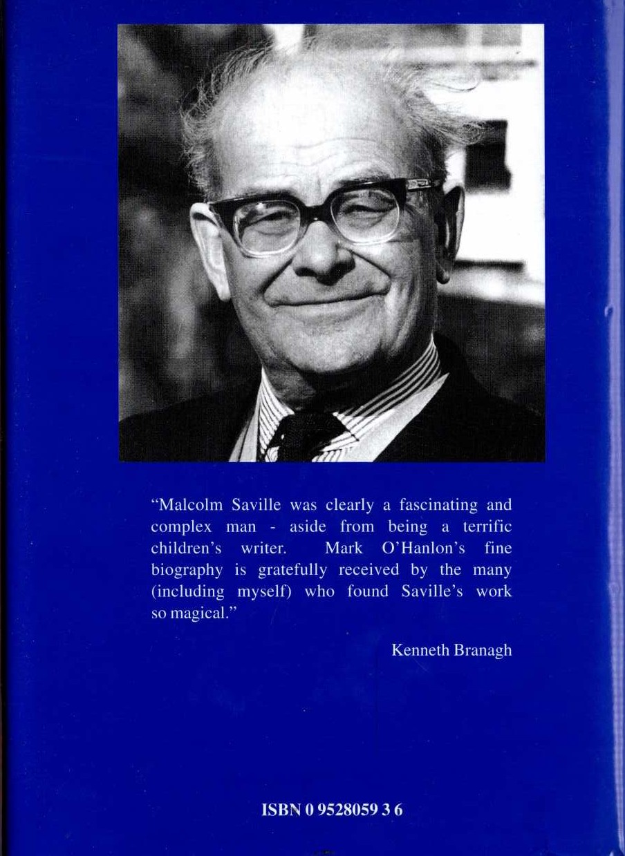 BEYOND THE LONE PINE. A Biography of Malcolm Saville magnified rear book cover image