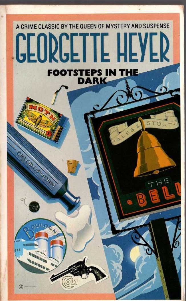 Georgette Heyer  FOOTSTEPS IN THE DARK front book cover image