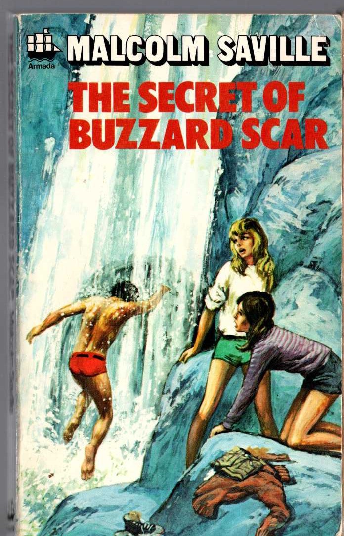 Malcolm Saville  THE SECRET OF BUZZARD SCAR front book cover image