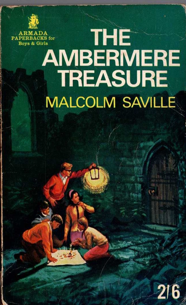 Malcolm Saville  THE AMBERMERE TREASURE front book cover image