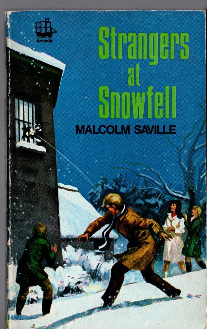 Malcolm Saville  STRANGERS AT SNOWFELL front book cover image