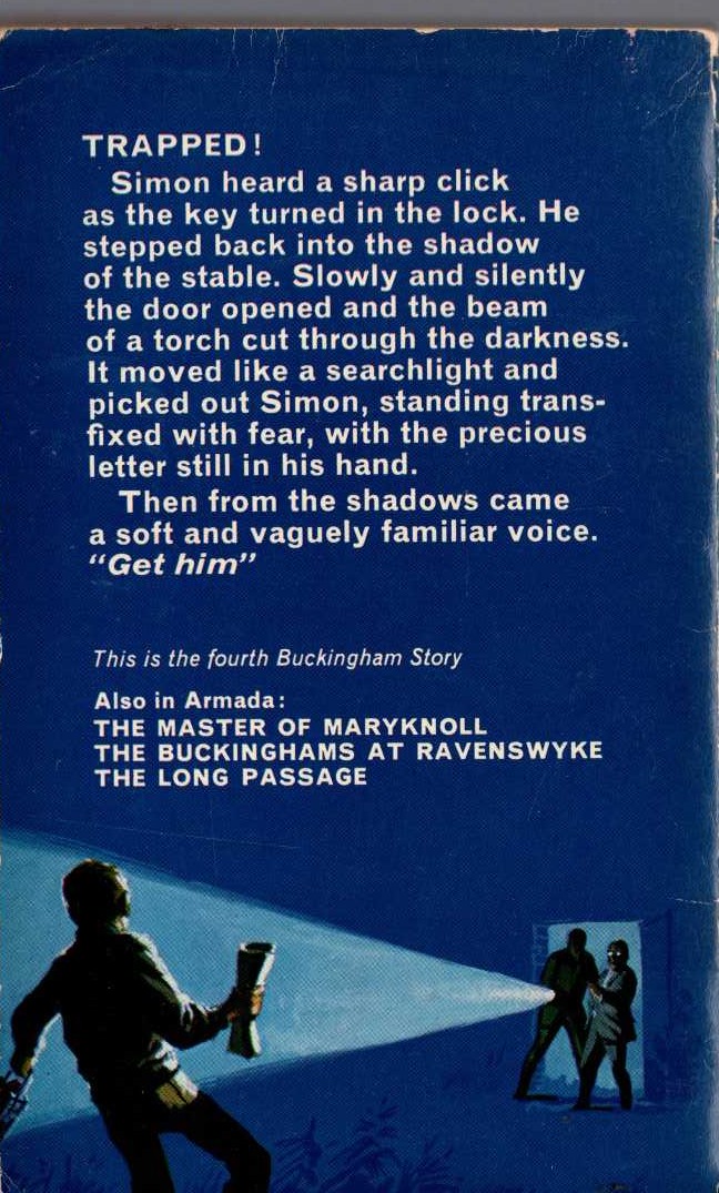 Malcolm Saville  A PALACE FOR THE BUCKINGHAMS magnified rear book cover image