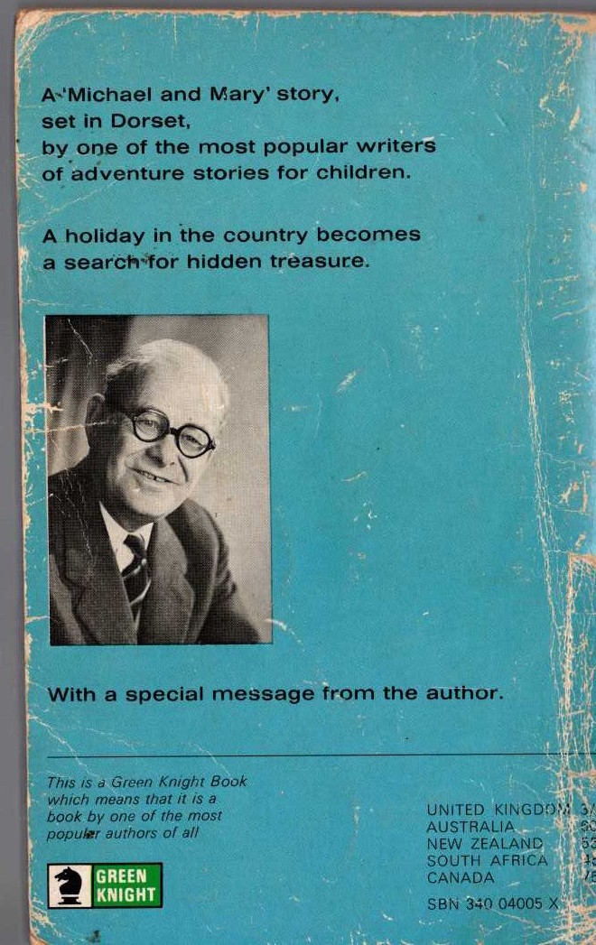 Malcolm Saville  THE SECRET OF THE HIDDEN POOL magnified rear book cover image