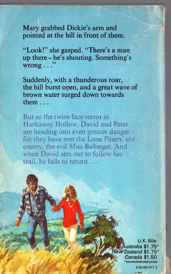 Malcolm Saville  HOME TO WITCHEND magnified rear book cover image