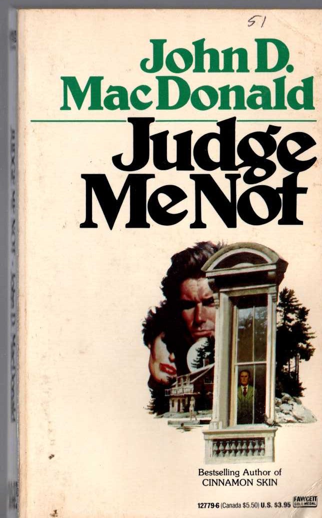 John D. MacDonald  JUDGE ME NOT front book cover image