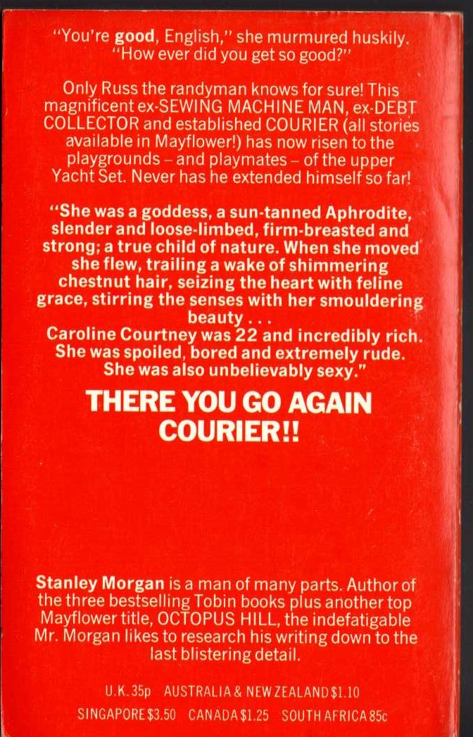 Stanley Morgan  COME AGAIN COURIER magnified rear book cover image