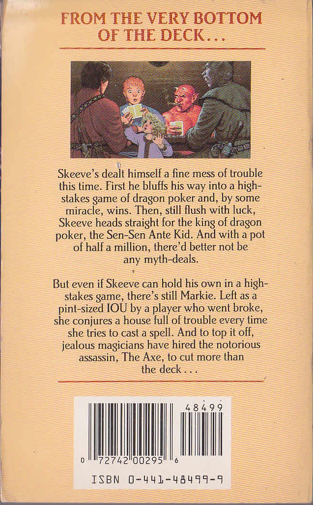 Robert Asprin  LITTLE MYTH MARKER magnified rear book cover image