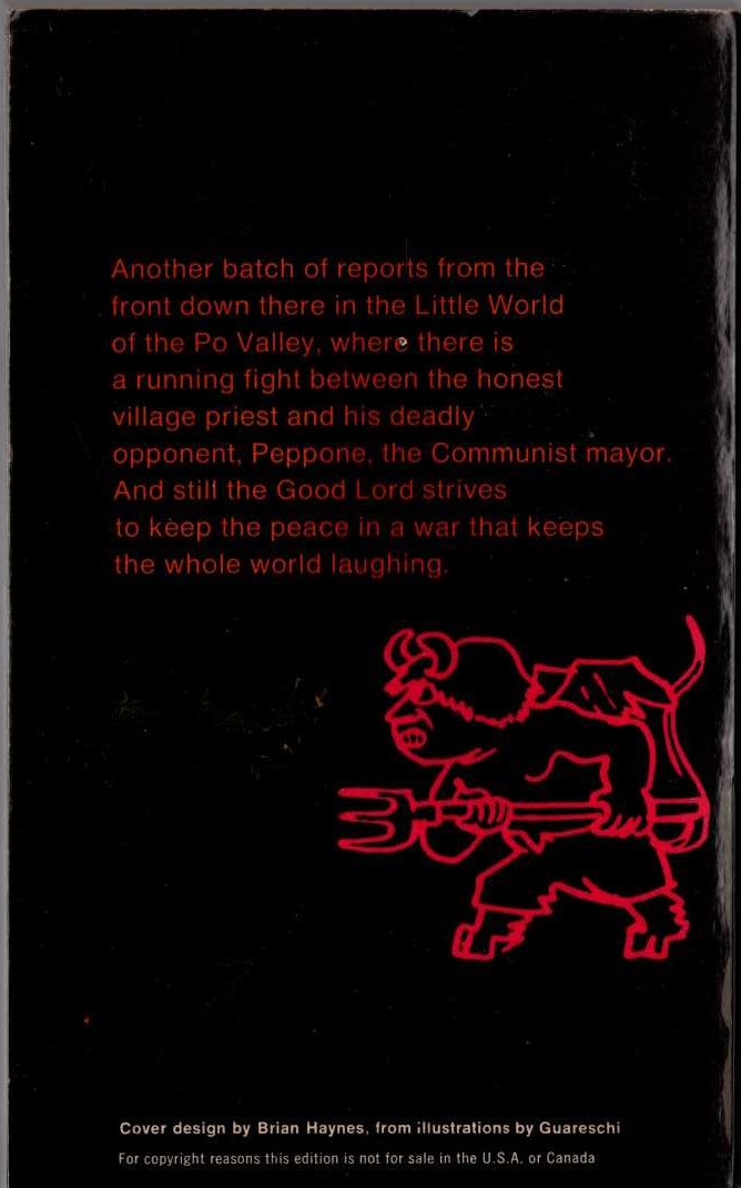 Giovanni Guareschi  DON CAMILLO'S DILEMMA magnified rear book cover image