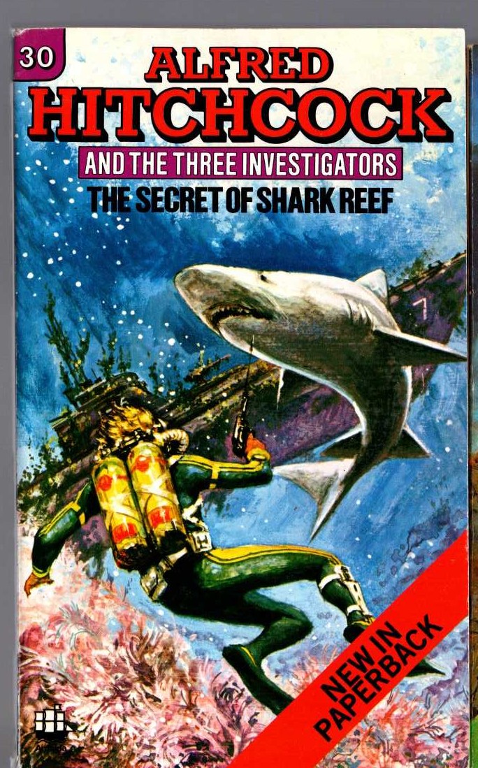 Alfred Hitchcock (introduces_The_Three_Investigators) THE SECRET OF SHARK REEF front book cover image