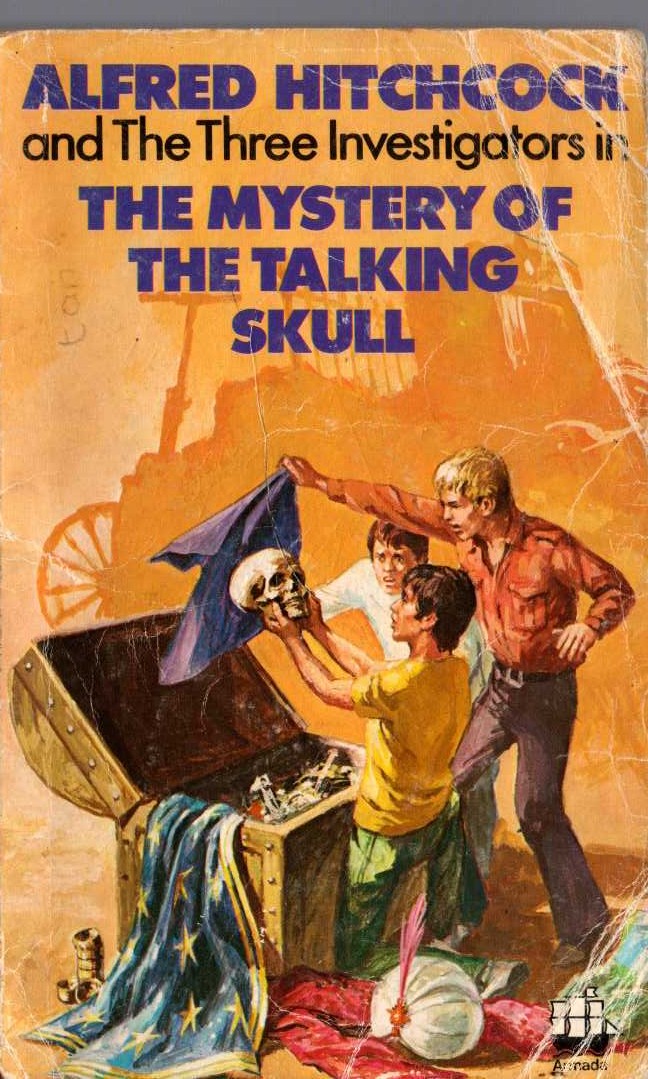 Alfred Hitchcock (introduces_The_Three_Investigators) THE MYSTERY OF THE TALKING SKULL front book cover image