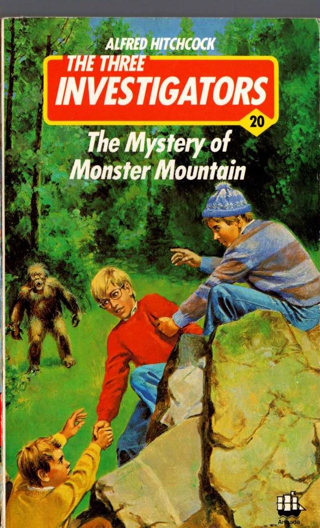 Alfred Hitchcock (introduces_The_Three_Investigators) THE MYSTERY OF MONSTER MOUNTAIN front book cover image