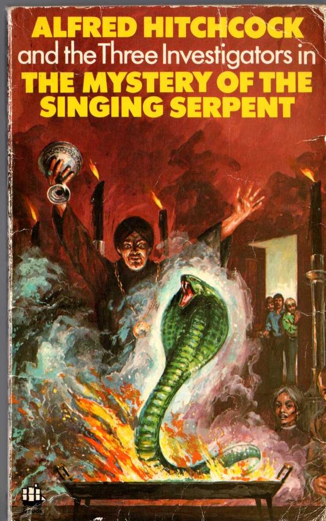Alfred Hitchcock (introduces_The_Three_Investigators) THE MYSTERY OF THE SINGING SERPENT front book cover image