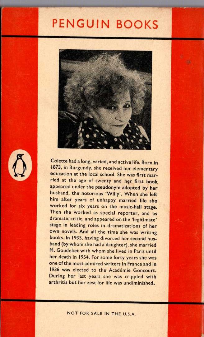 Colette   RIPENING SEED magnified rear book cover image