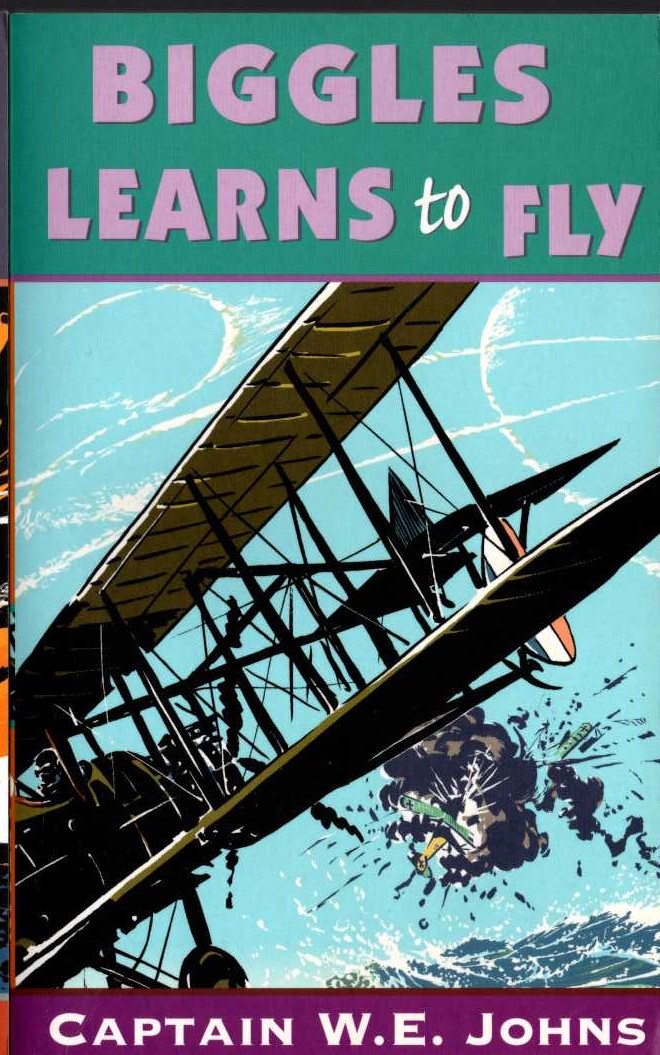 Captain W.E. Johns  BIGGLES LEARNS TO FLY front book cover image