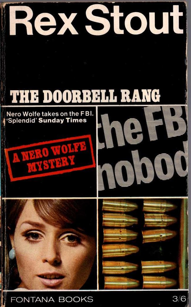 Rex Stout  THE DOORBELL RANG front book cover image
