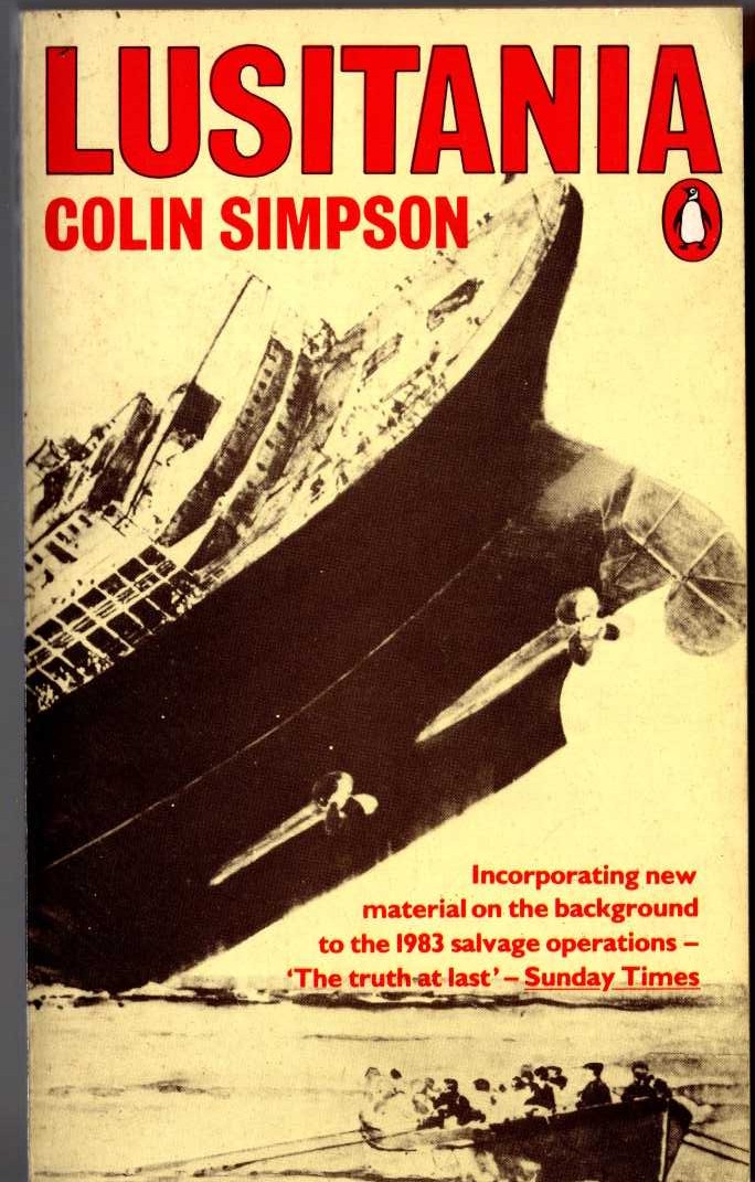 Colin Simpson  LUSITANIA front book cover image
