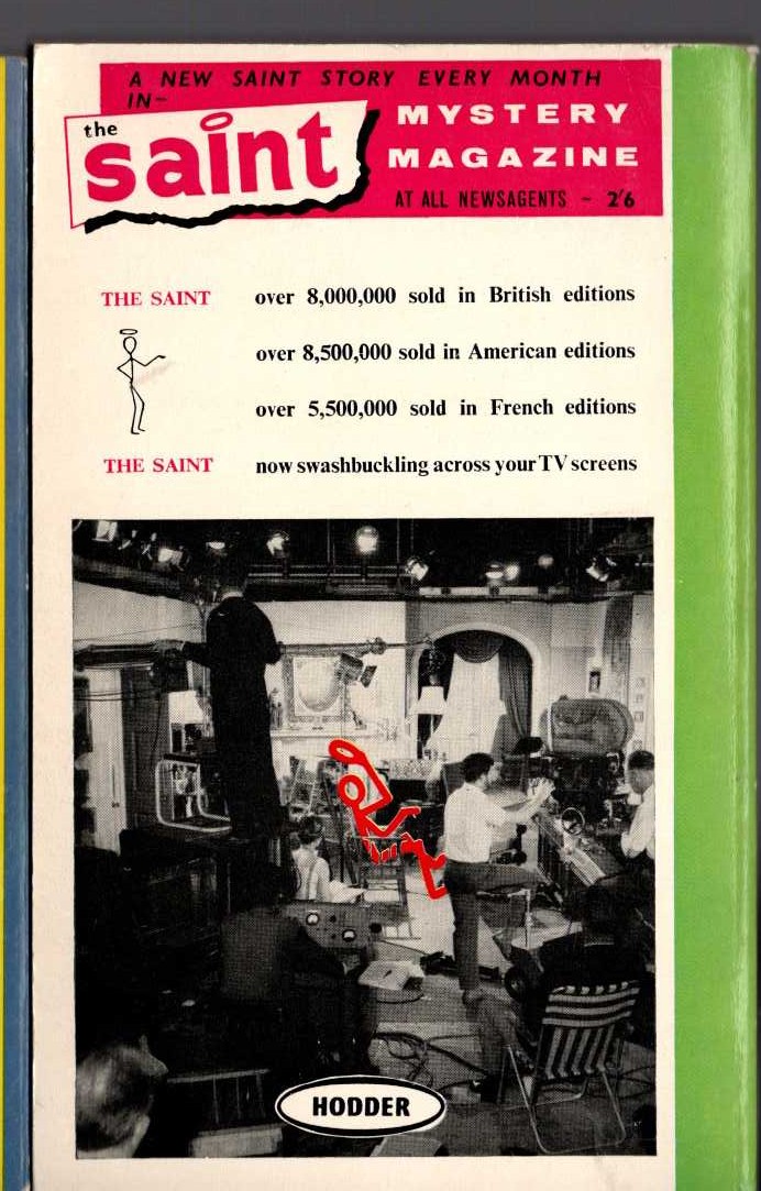Leslie Charteris  THE SAINT AND MR. TEAL magnified rear book cover image