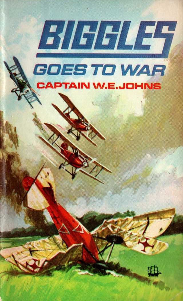 Captain W.E. Johns  BIGGLES GOES TO WAR front book cover image