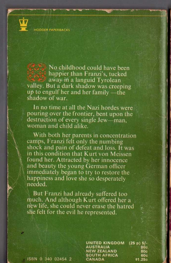 Netta Muskett  THE LONG ROAD magnified rear book cover image