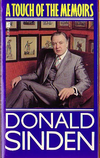 Donald Sinden  A TOUCH OF THE MEMOIRS front book cover image