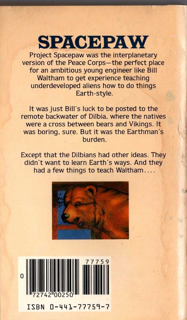 Edward_S_ Aarons CATSPAW ORDEAL .Gold Medal (US) 1950 rear cover image